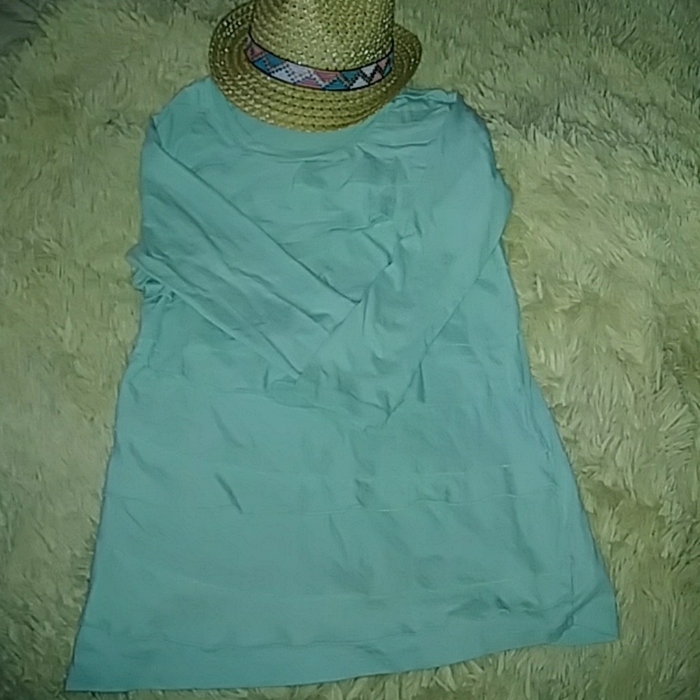 🌿Mint green layered ruffle top🌿